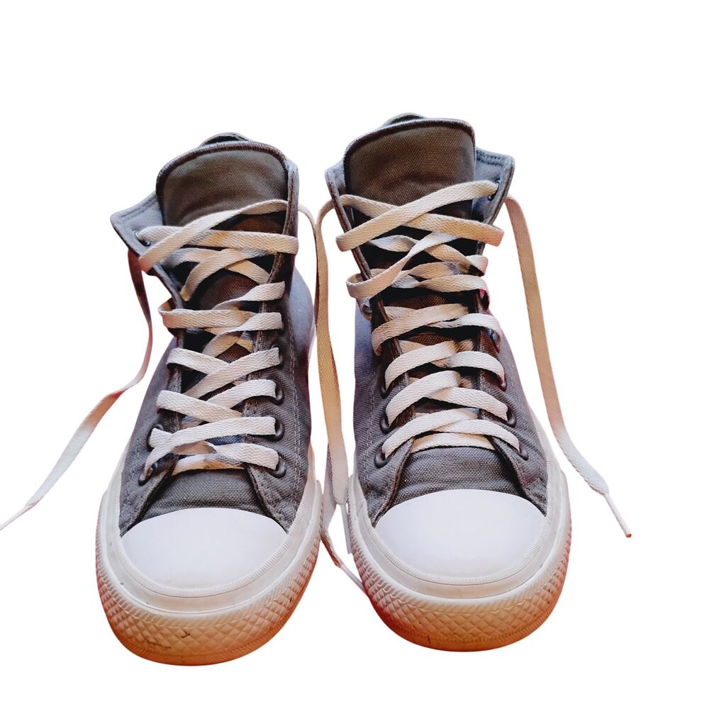 Converse Chuck Taylor II - Grey Lunarlon High Top Retro - Size 7 - 150147C - Picture 2 of 7